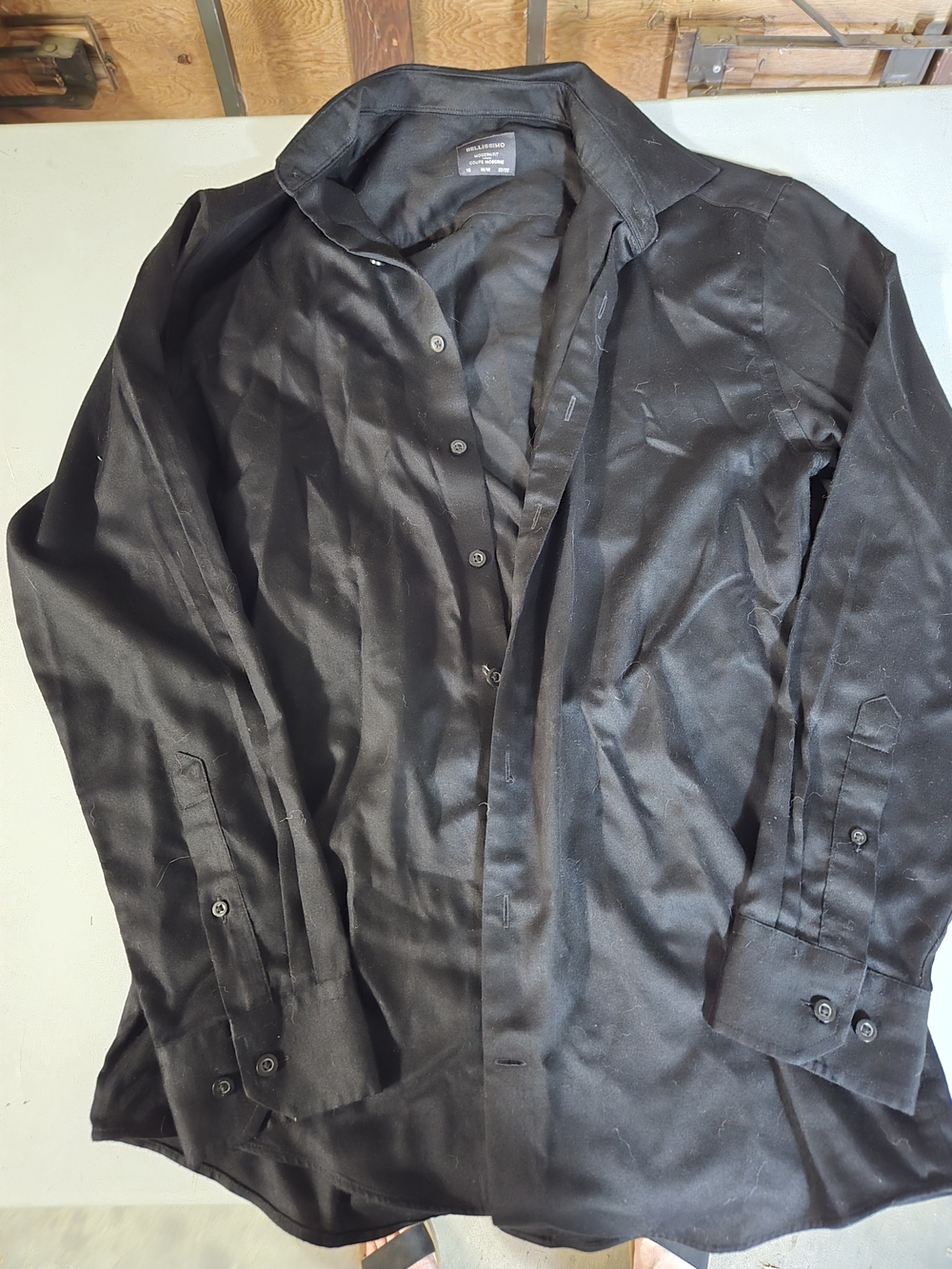 Bellisimo Black Button-Up Dress Shirt